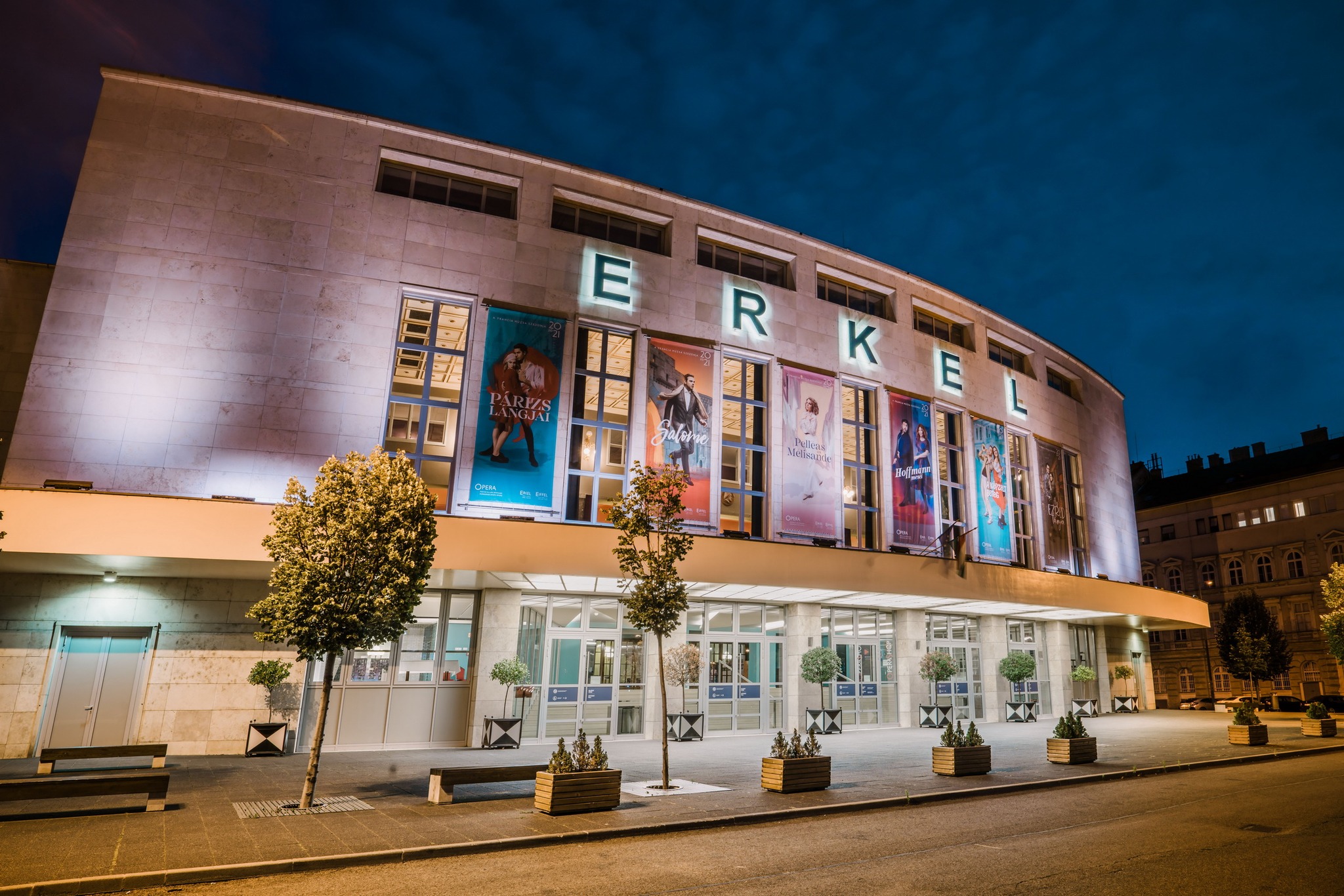 Erkel Theatre building in Budapest 8th district